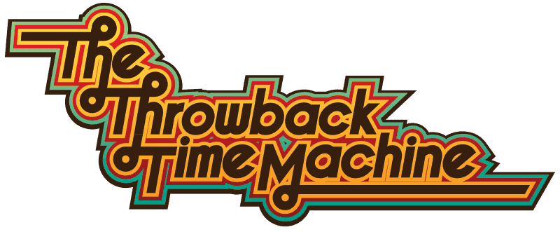 Throwback time machine logo